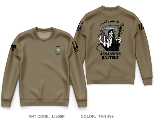 Alpha Battery 5-5 ADA BN Core Men's Crewneck Performance Sweatshirt - Lfa66R