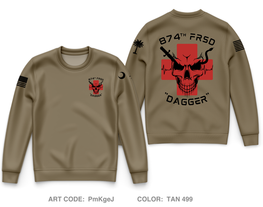 874th FRSD Core Men's Crewneck Performance Sweatshirt - PmKgeJ