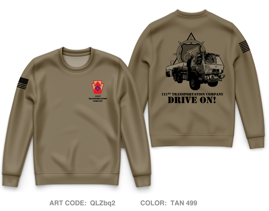 121st Transportation Company Core Men's Crewneck Performance Sweatshirt - QLZbq2