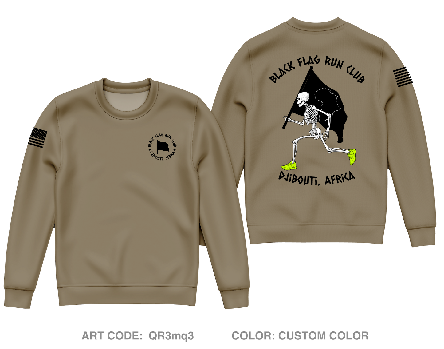 SETAF-AF CA BN Core Men's Crewneck Performance Sweatshirt - QR3mq3