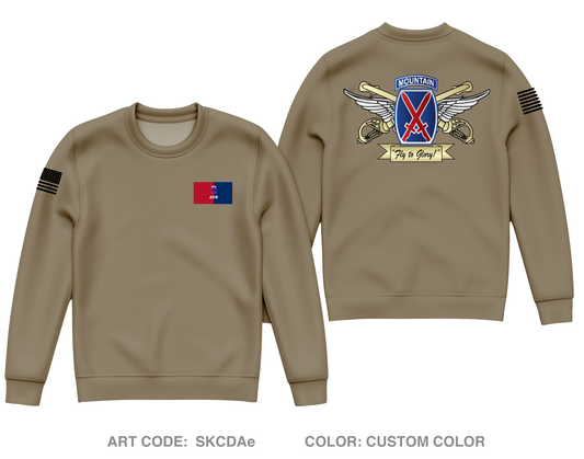 10th Combat Aviation Brigade Fundraising Collection Core Men's Crewneck Performance Sweatshirt - SKCDAe