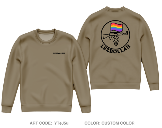 Lezbollah Fundraising Collection Core Men's Crewneck Performance Sweatshirt - YTeJ5u