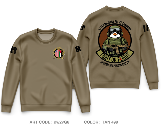 377th MP Co Core Men's Crewneck Performance Sweatshirt - dw2vG6
