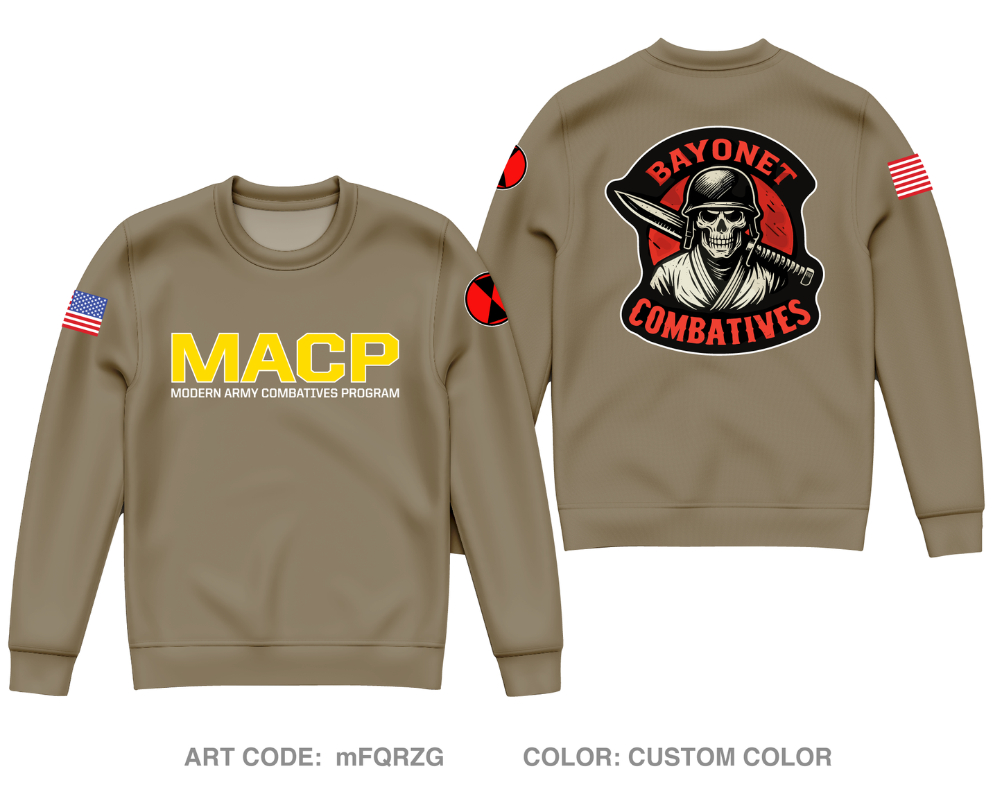 7th Infantry Division Combatives Core Men's Crewneck Performance Sweatshirt - mFQRZG
