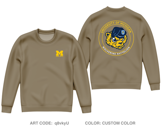 University of Michigan Army ROTC Core Men's Crewneck Performance Sweatshirt - q8vkyU