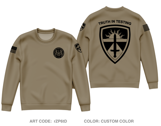 Army Test and Evaluation Command Core Men's Crewneck Performance Sweatshirt - rZP6tD