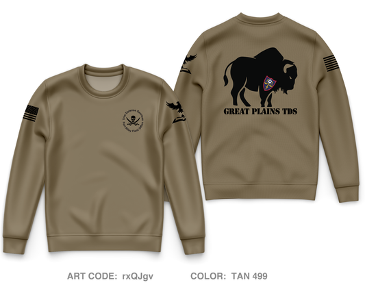 Fort Riley Trial Defense Service Core Men's Crewneck Performance Sweatshirt - rxQJgv