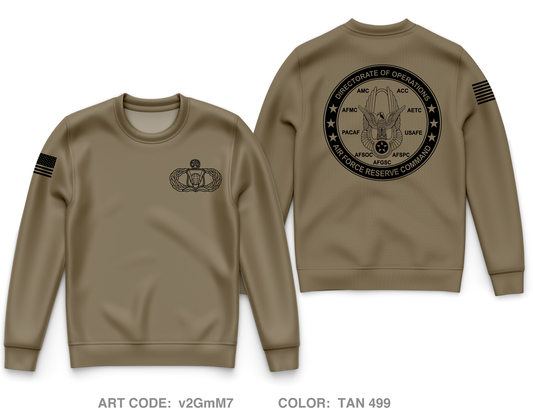 HQ AFRC COMMAND CENTER A3|A310 Core Men's Crewneck Performance Sweatshirt - v2GmM7