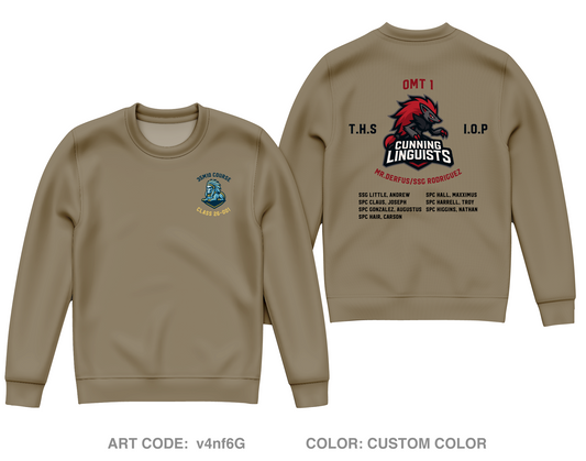 26-001 OMT 1 Core Men's Crewneck Performance Sweatshirt - v4nf6G