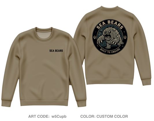 Sea Bears Core Men's Crewneck Performance Sweatshirt - w5Cupb