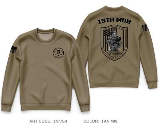 13th MDB Core Men's Crewneck Performance Sweatshirt - zNr7E4