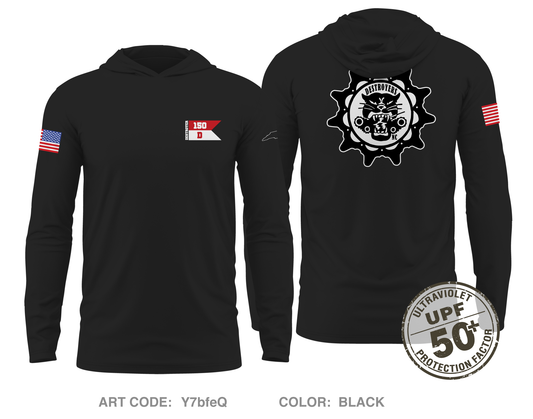 1-150th CAV Core Men's UPF 50+ Hooded Performance LS Tee - Y7bfeQ
