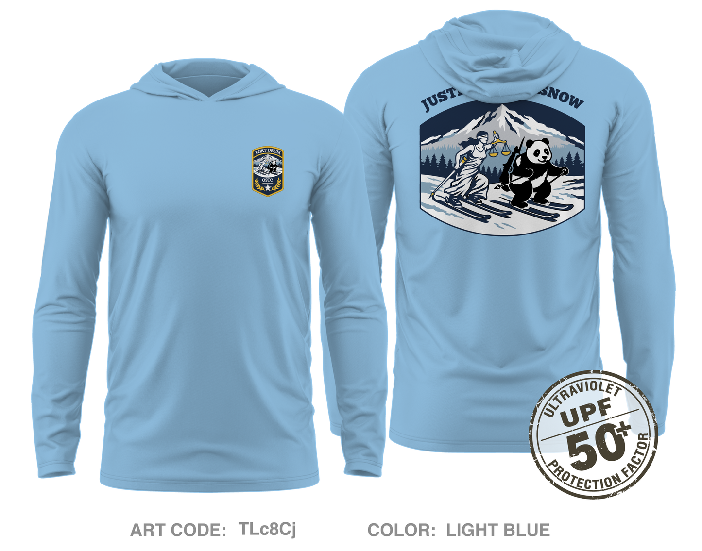 Office of the Special Trial Counsel at Fort Drum Core Men's UPF 50+ Hooded Performance LS Tee - TLc8Cj
