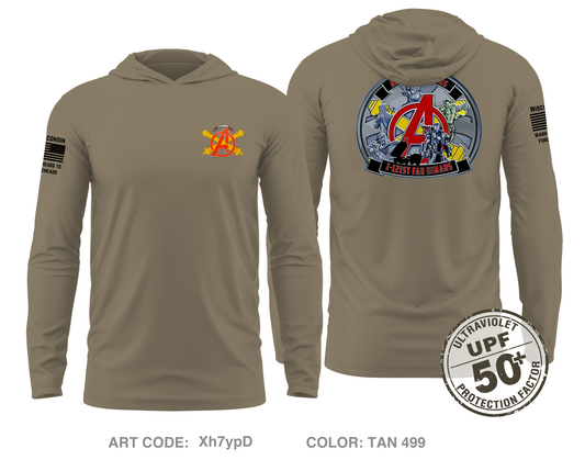 Alpha 1-121 Core Men's UPF 50+ Hooded Performance LS Tee - Xh7ypD