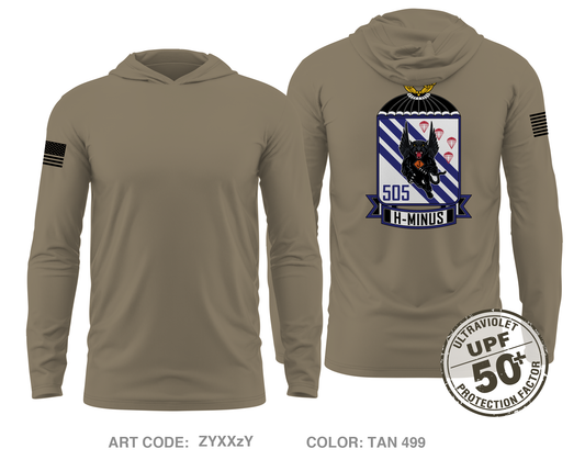 1/505 PIR Core Men's UPF 50+ Hooded Performance LS Tee - ZYXXzY