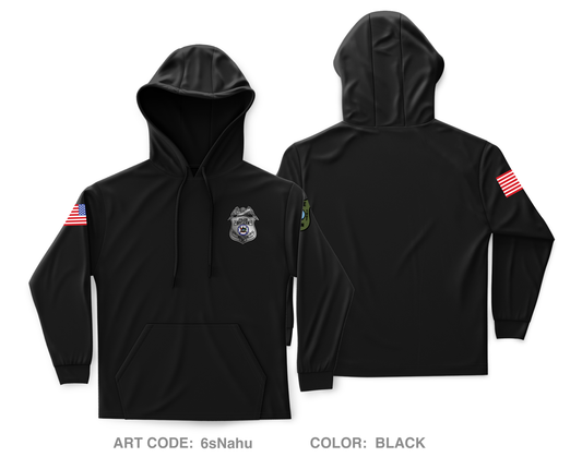 Milton Police Dept. Core Men's Hooded Performance Sweatshirt - 6sNahu