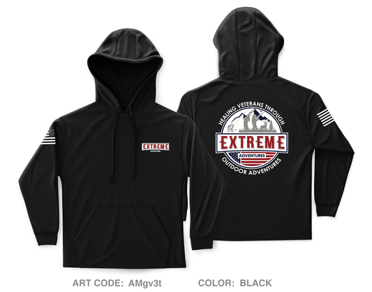 Extreme Adventures Core Men's Hooded Performance Sweatshirt - AMgv3t