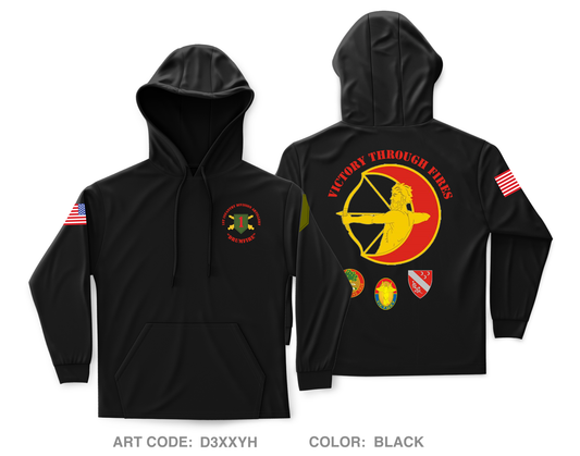 1st Infantry Division Artillery Core Men's Hooded Performance Sweatshirt - D3XXYH