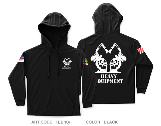 Heavy Equipment Core Men's Hooded Performance Sweatshirt - FEDrKy