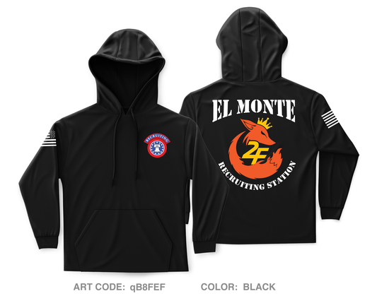 El Monte Recruiting Station Core Men's Hooded Performance Sweatshirt - qB8FEF