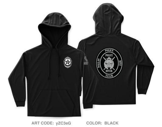 Dallas Police Dive Team Core Men's Hooded Performance Sweatshirt - yZC3eG