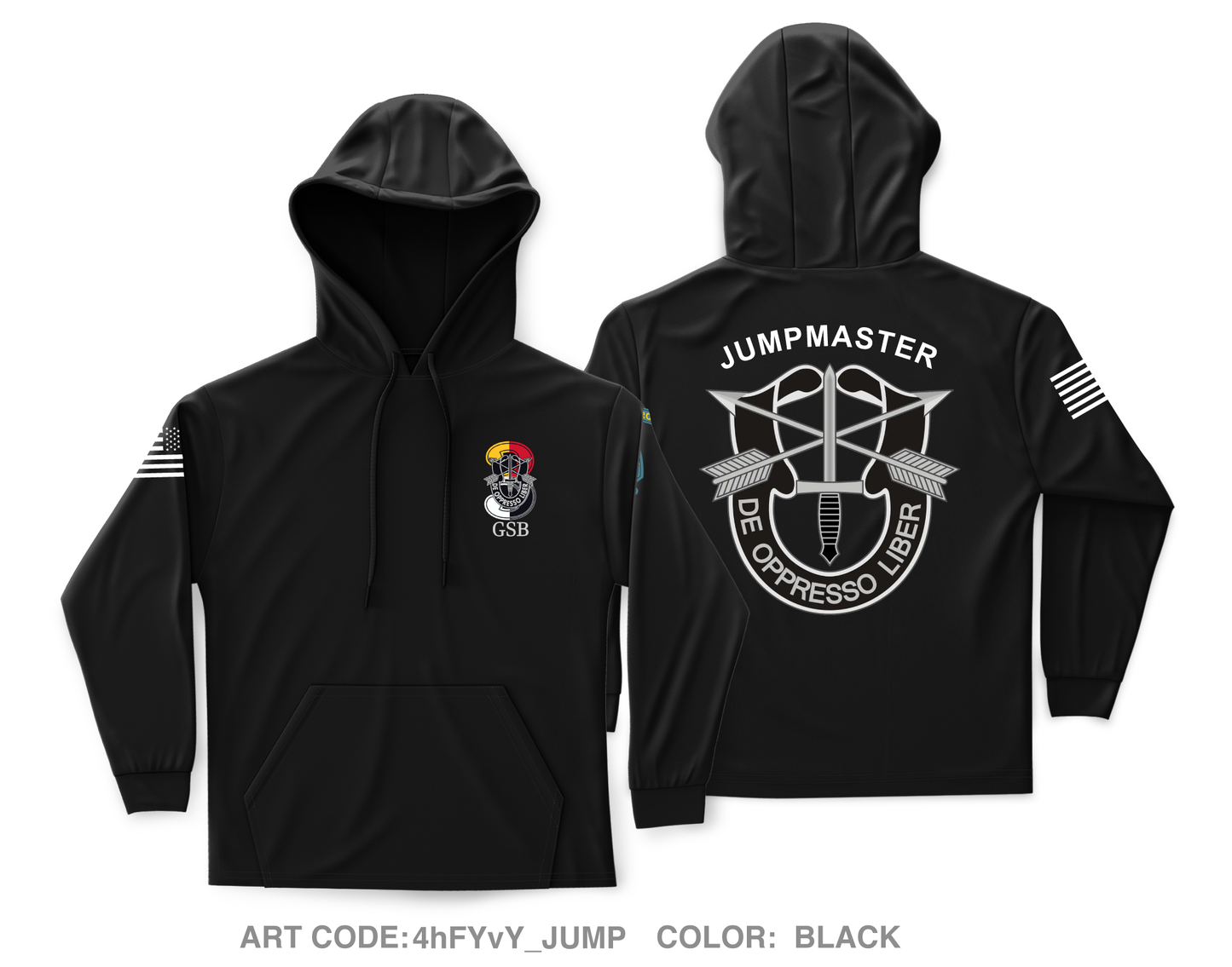 Group Support Battalion, 3D SFG(A) Core Men's Hooded Performance Sweatshirt - 4hFYvY_JUMP