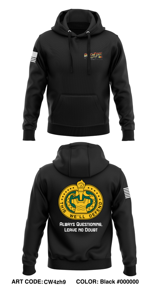 B Co 309th MI BN DS Core Men's Hooded Performance Sweatshirt - CW4zh9