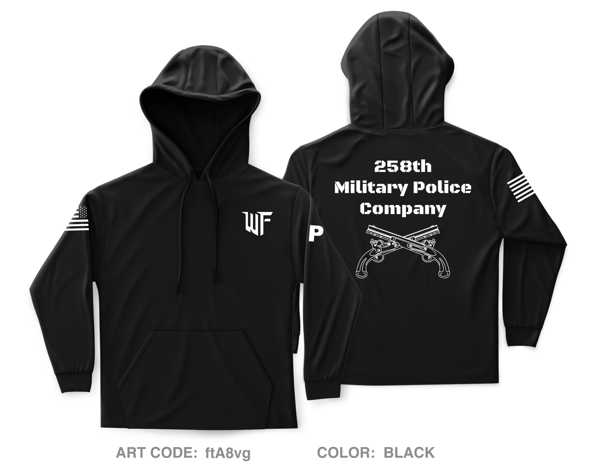 Military top police hoodie