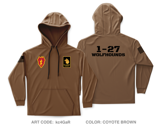 1-27 Wolfhounds Core Men's Hooded Performance Sweatshirt - kc4GaR