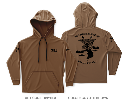 Special Boat Unit, Naval Special Warfare Squadron, ROK NAVY Core Men's Hooded Performance Sweatshirt - u9YHL3