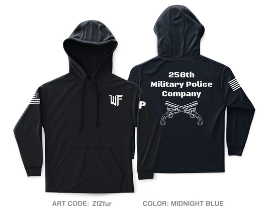 258 Military Police Company Core Men's Hooded Performance Sweatshirt - ZfZfur