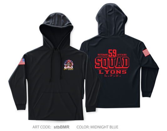 Lyons Fire Department Core Men's Hooded Performance Sweatshirt - stbBMR