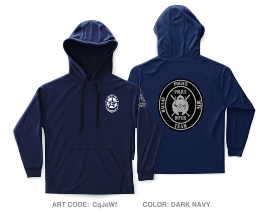 Dallas Police Dive Team Core Men's Hooded Performance Sweatshirt - CqJeWf