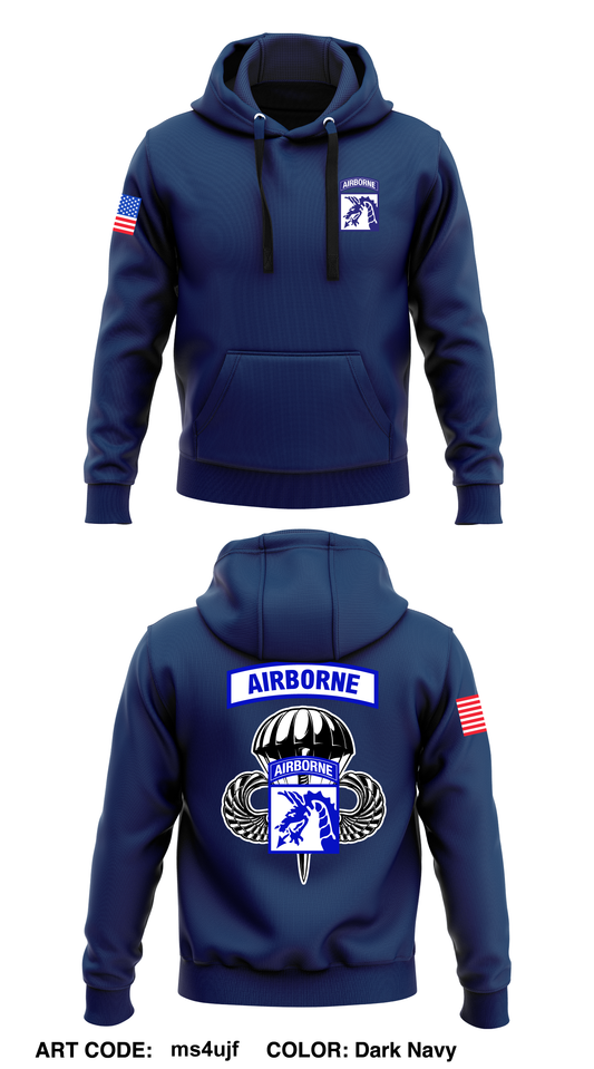XVIII ABN CORPS STORE 1 Core Men's Hooded Performance Sweatshirt - ms4ujf
