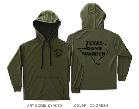 Texas Game Warden Core Men's Hooded Performance Sweatshirt - SYPKTD