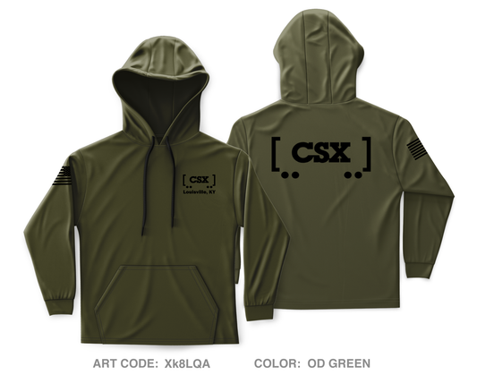 CSX Railroad Core Men's Hooded Performance Sweatshirt - Xk8LQA