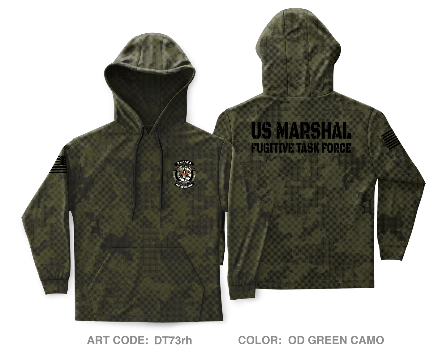 USMS CUFFED Core Men's Hooded Performance Sweatshirt - DT73rh