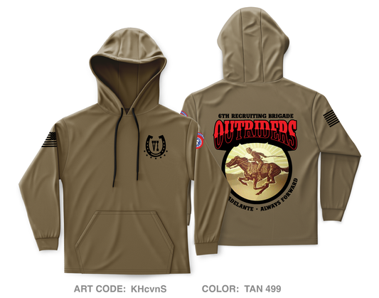 6th Recruiting Brigade Core Men's Hooded Performance Sweatshirt - KHcvnS