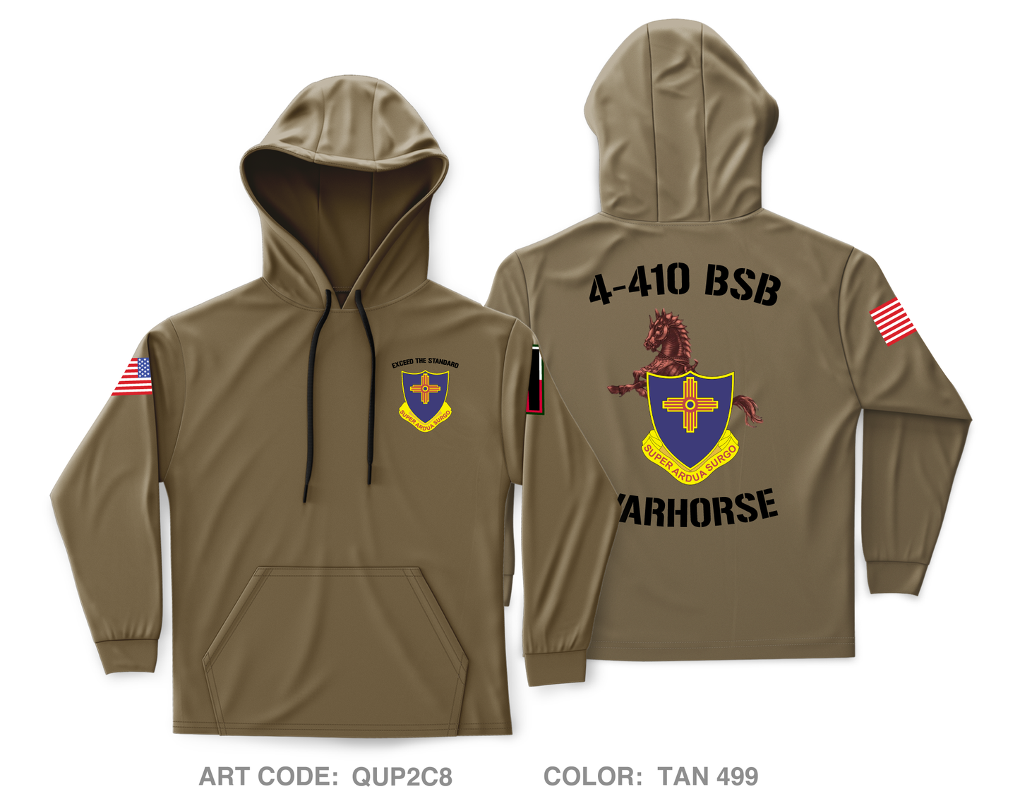 4-410 Warhorse Core Men's Hooded Performance Sweatshirt - QUP2C8