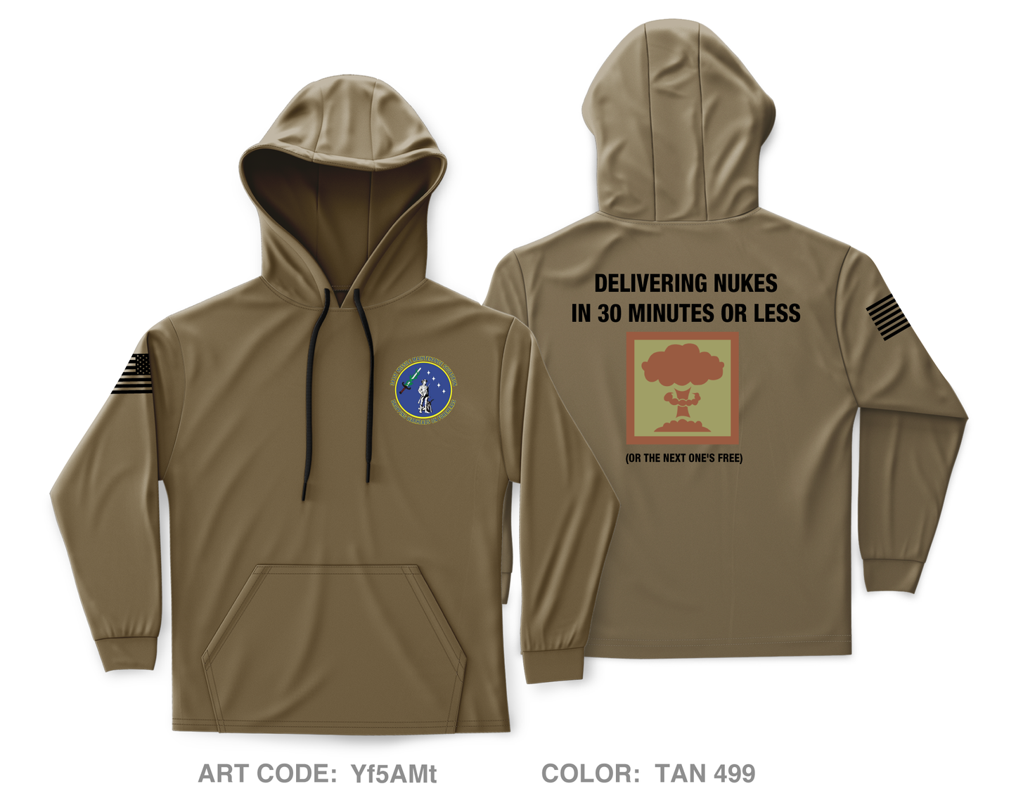 341st Missile Maintenance Core Men's Hooded Performance Sweatshirt - Yf5AMt