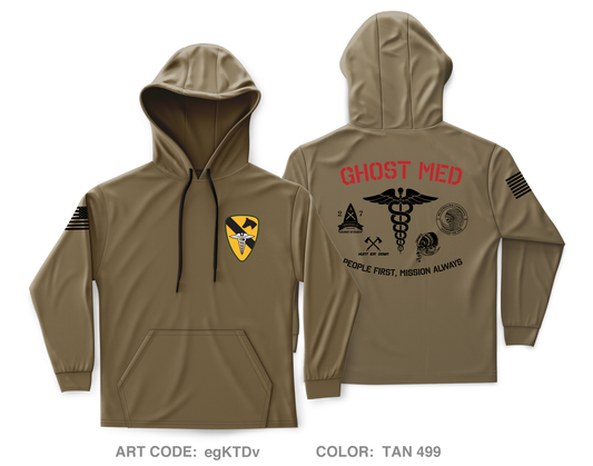 MEDIC PLATOON, 2-7 CAV, 3ABCT Core Men's Hooded Performance Sweatshirt - egKTDv