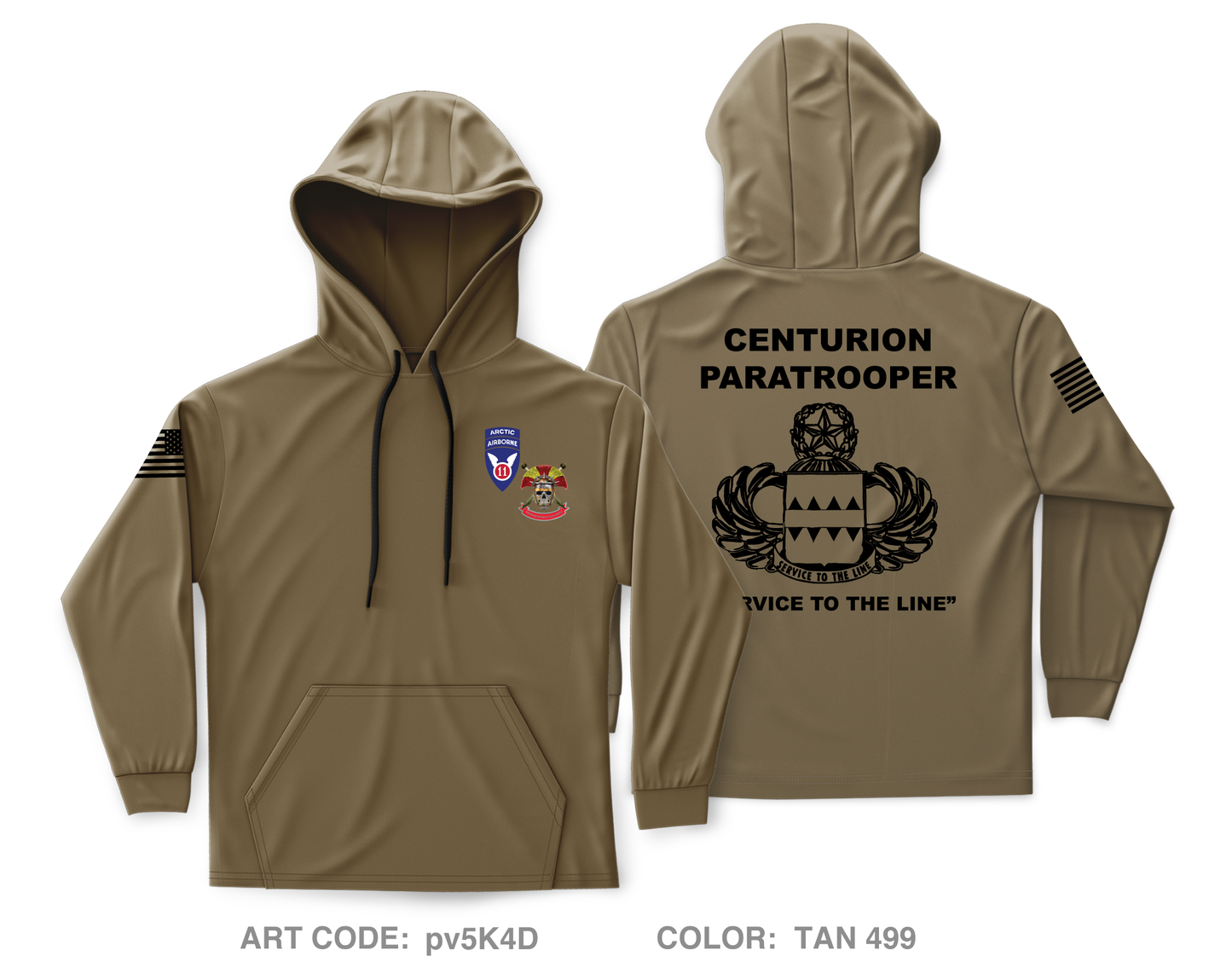 725 BSB Centurions Core Men's Hooded Performance Sweatshirt - pv5K4D