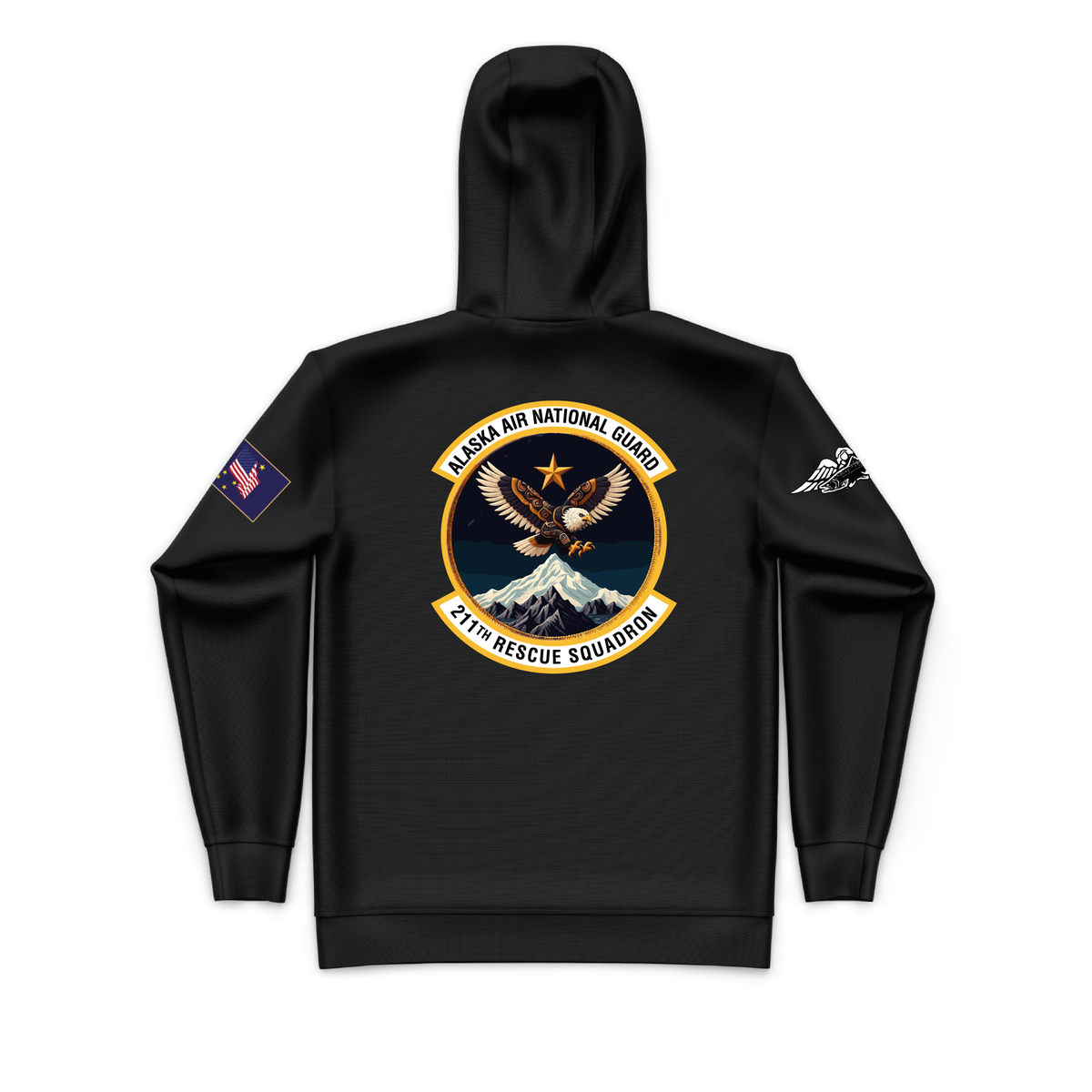 211th Core Men's Hooded Performance Sweatshirt - Air National Guard (Mountain)