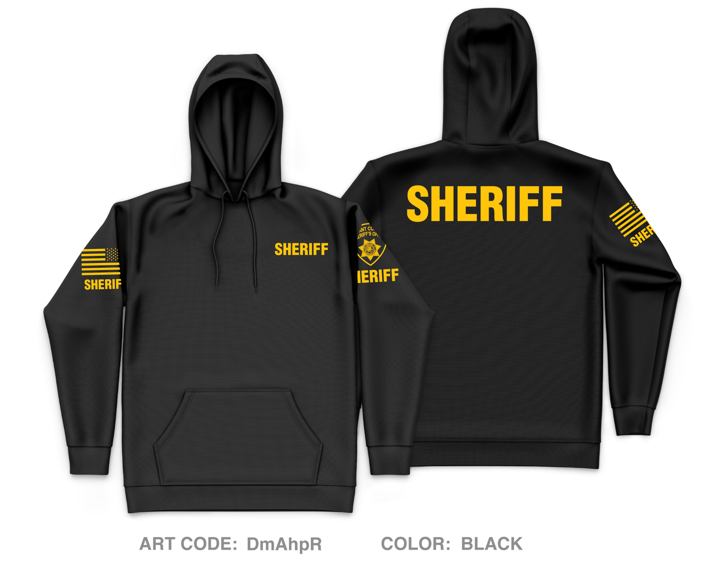 Grant County Sheriff's Office Core Men's Hooded Performance Sweatshirt - DmAhpR