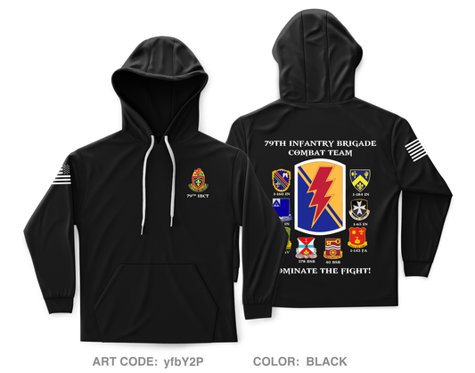 79th Infantry Brigade Combat Team (IBCT) Core Men's Hooded Performance Sweatshirt - yfbY2P