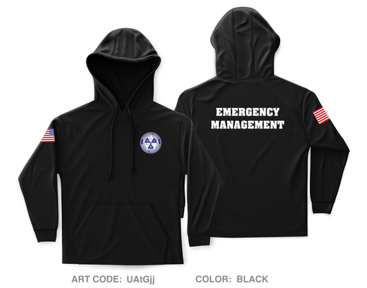 Waushara County Emergency Management Core Men's Hooded Performance Sweatshirt - UAtGjj