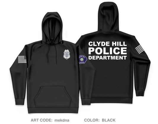 Clyde Hill Police Department Store 1 Core Men's Hooded Performance Sweatshirt - mekdna