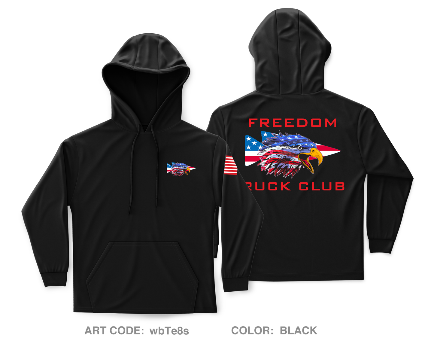 Freedom Ruck Club Core Men's Hooded Performance Sweatshirt - wbTe8s