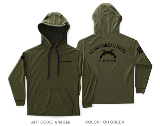 3175th MP Company Core Men's Hooded Performance Sweatshirt - 8N4Gak