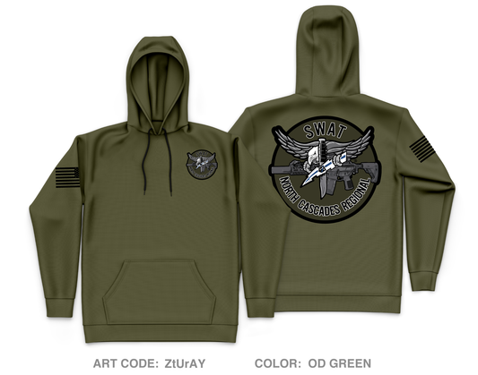 North Cascades Regional SWAT Core Men's Hooded Performance Sweatshirt - ZtUrAY